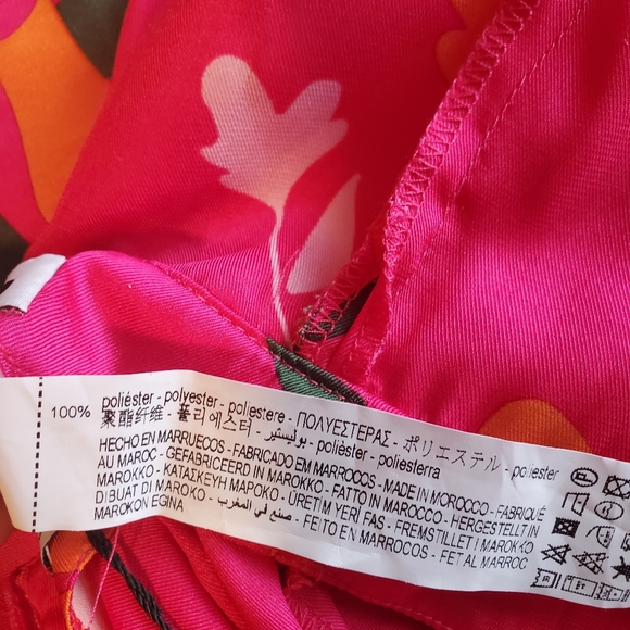 NWT Zara Long Print Jumpsuit pink size Small - Picture 12 of 12